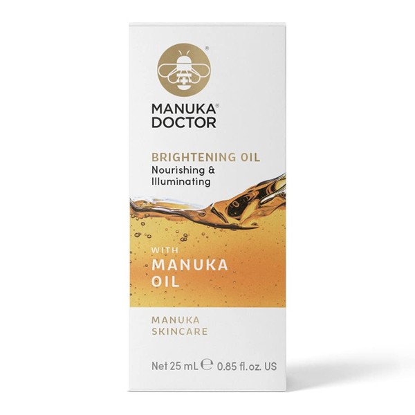 Manuka Doctor Brightening Oil, Nourishing and Illuminating Face Oil with Vitamin E, Rose Hip and Avocado Oil, Age Spot Treatment for Glowing Skin .85 Fl Oz