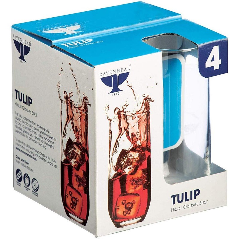 Rayware Tulip x 4 Hi-Ball Glass