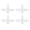 Esterno Metal Wall Ring Planters (4-Inch, White); Wall-Mounted Garden Pot Holders (SH_2110)