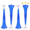 FAMULP 4 Pcs Collapsible Vuvuzela Stadium Horn, 11 Inch Plastic
