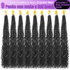 Goddess Locs Crochet Hair 24inch 9 Packs 1B# Boho Faux