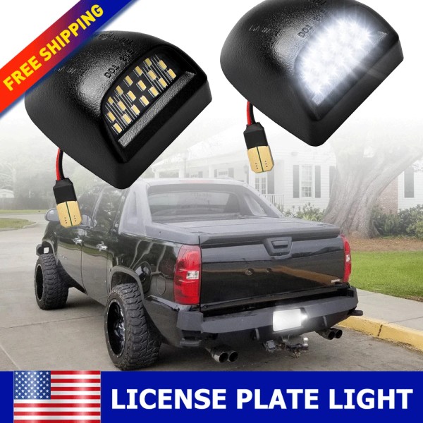 vehicle_part22 For Chevy Avalanche & Traverse 2?White LED License Plate