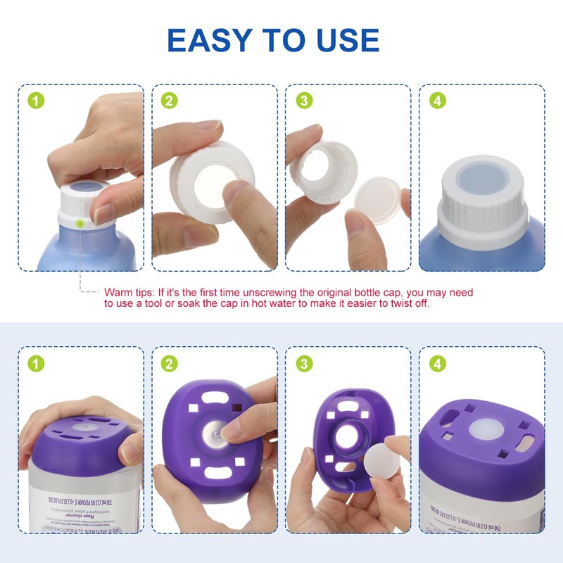 LANMU Bottle Cap Silicone Gasket for Swiffer Wet Jet Power