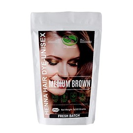 Henna Tinte para cabello y barba, 100% natural y última intervensión de químicos, The Henna Guys (paquete de 2, café medio)