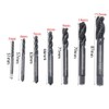 Tap Drill Set, 7 Pieces, Spiral Tap, Chamfering Tap, Drilling