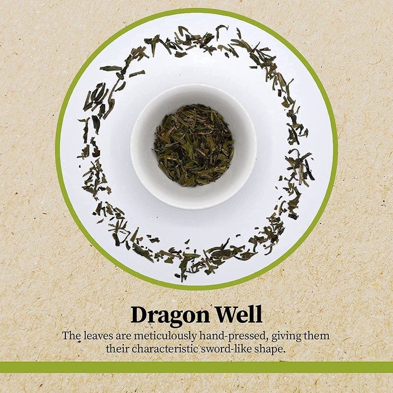 Pinestone Tea - Loose-leaf Chinese Green Tea, Lung Ching/Longjing (Dragon