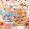 4 Sets DIY 3D Fun Mini House Scene Stickers with