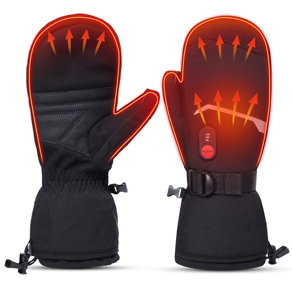 BARCHI Heated Mittens for Men and Women, Electric Heated Mittens,