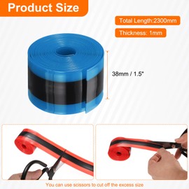 HARFINGTON 2pcs Bike Tire Liner 1.5" Inner Tube Bicycle Flat Protector for MTB 12" 16" 18" 20" 24" 26" 1.75"-2.5"(W'), Blue