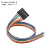 uxcell Breadboard Jumper Wires 8-Pin 30cm Female to Tined Tip