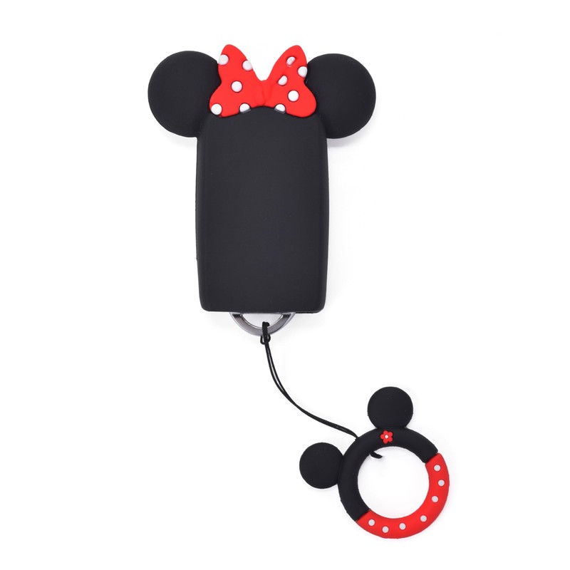 Cute Cartoon Car Key Protection Cover - Black