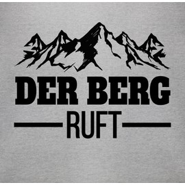 Shirtracer - Baby Bodysuit Boy Girl - Sport & Exercise Baby - The Mountain Calls - Black, 2 mottled grey