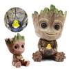 TEEMO Aquarium Groot Air Bubbler Decorations, Air Bubbler Resin Brown