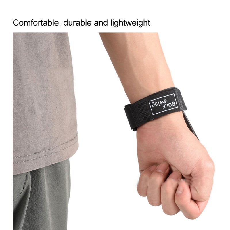 Golf Wrist Brace Band PU Leather Nylon Cloth Golf Swing