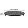 Antrader Cast Iron Trivet,Sunflower Style Racks Stands with Pegs, Rustproof