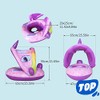Arcimatto - Flotadores de piscina para bebé con toldo extraíble