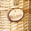 Woven Wicker Hanging Basket Door Hanging Basket Wall Decorations for