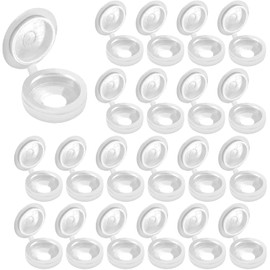 LICQIC 50pcs Screw Cover Caps Plastic Screw Caps Small Screw Caps for M4 M6 Screws (White)