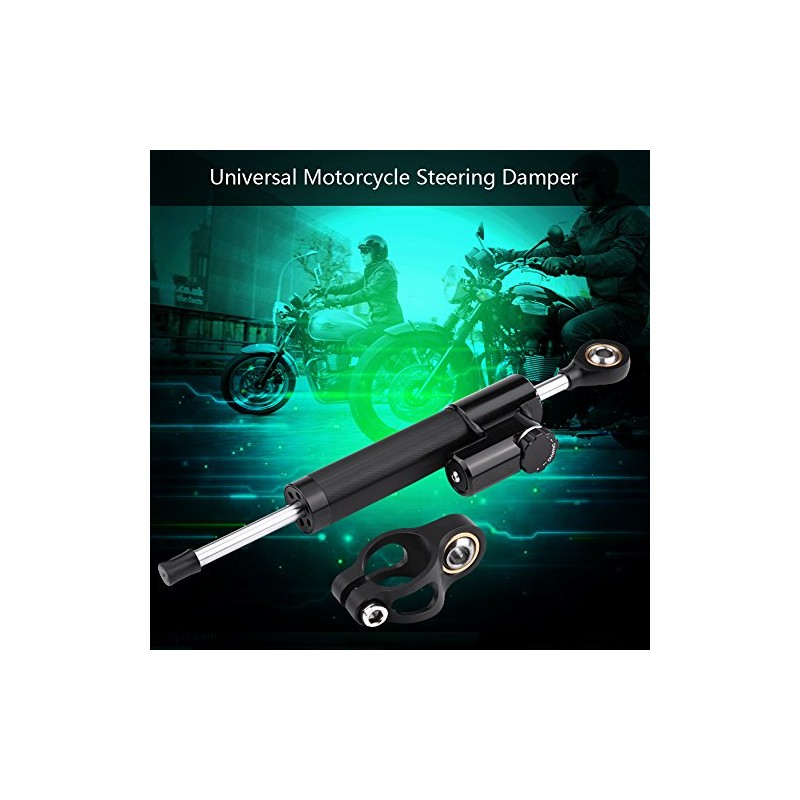 Universal Steering Damper, Motorcycle Steering Damper Stabilizer Linear Reversed Safety