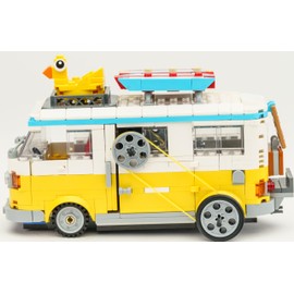 Dakott Conductive Chrome-Plated Building Bricks Kit for LegoCreator Beach Camper Van. Compatible with 31138 Model- Not Including The Set. Bring Life to Your LegoCreator Beach Camper.
