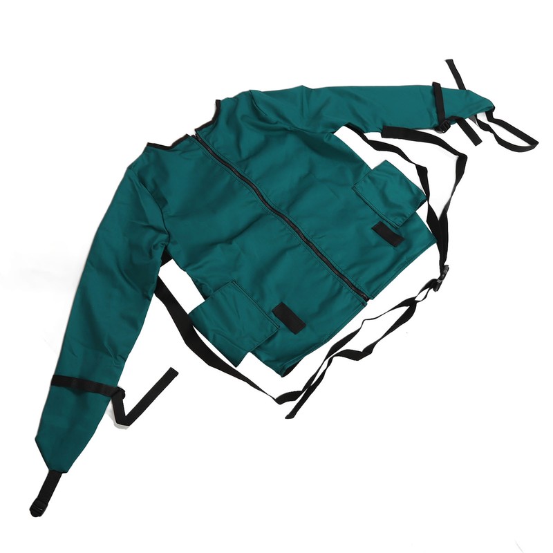 Patient Restraint Suit Prevent Tilting Front Back Secured Cotton Bed