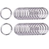 Pack of 50 leaf binding rings, metal book rings, loose