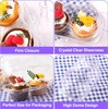 PLMMOUT 50Pack 2 Compartment Cupcake Containers,Stackable Cupcake Boxes,2 Cavity Clear
