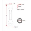 1/2-inch Drive Slotted Screwdriver Bit Socket, Heat-Treated Cr-Mo Alloy Steel,