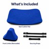 Wheelchair Seat Cushion with Adjustable Positioning Limiter – Removable Washable