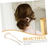 BIUDECO Hairpin for Women Pearl-adorned French Hairpin for Hair Bun