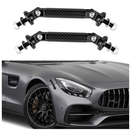 2PCS Bumper Quick Release Fasteners,Carbon Fiber Adjustable Quick Release Bumper Clips,Universal Bumper Holder Automotive Exterior Accessories for Bumpers,Head/Tail Lips (Carbon Fiber Black)