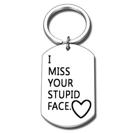 Funny Gifts For Men Women Couple Keyring Boyfriend Girlfriend Gift Husband Gift Wife Keychain Valentine Day Gifts for Girlfriend Anniversary Birthday Gifts for Her Him(I Miss Your)