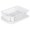 Sterilite Large 2-Piece Sink Set, White, 6-Pack