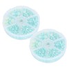 2Boxes Gradient Imitation Pearl Semicircular Nonporous Flat Back Decorative Accessories