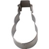 Tiger Crown 1943 Cookie Cutter, Silver, 1.5 x 3.0 x