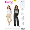 Burda b6613 Pants and Shorts Sewing Pattern Paper 19 x