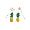 Miniblings Pineapple Necklace Earrings Miniblings Pendant Chain Earrings Golden Summer
