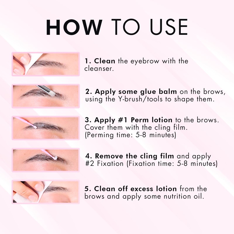 Eyebrow Lamination Kit, At-Home Brow Lift Kit for Beginner/Professional, Includes