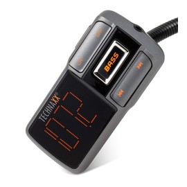 Technaxx FMT1350BT Transmitter & Bass Booster Audio Streaming, Bass Amplification Button, Music, Car, Bluetooth, USB, Microphone, Quick Charge QC3.0, MicroSD, Hands-Free Kit