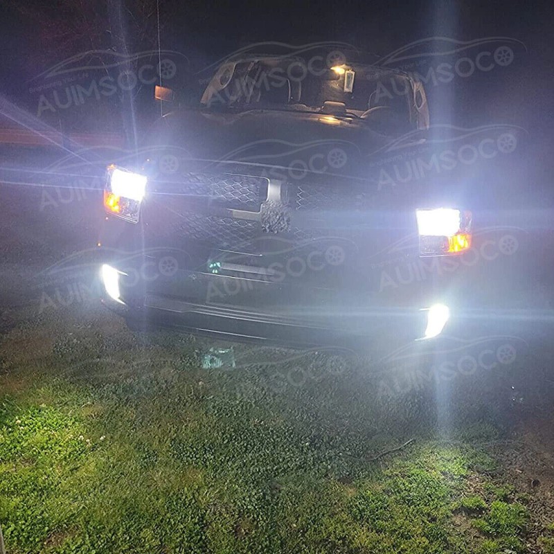 AUIMSOCO For 2008-2021 Freightliner Cascadia Truck COB LED Headlight +Fog
