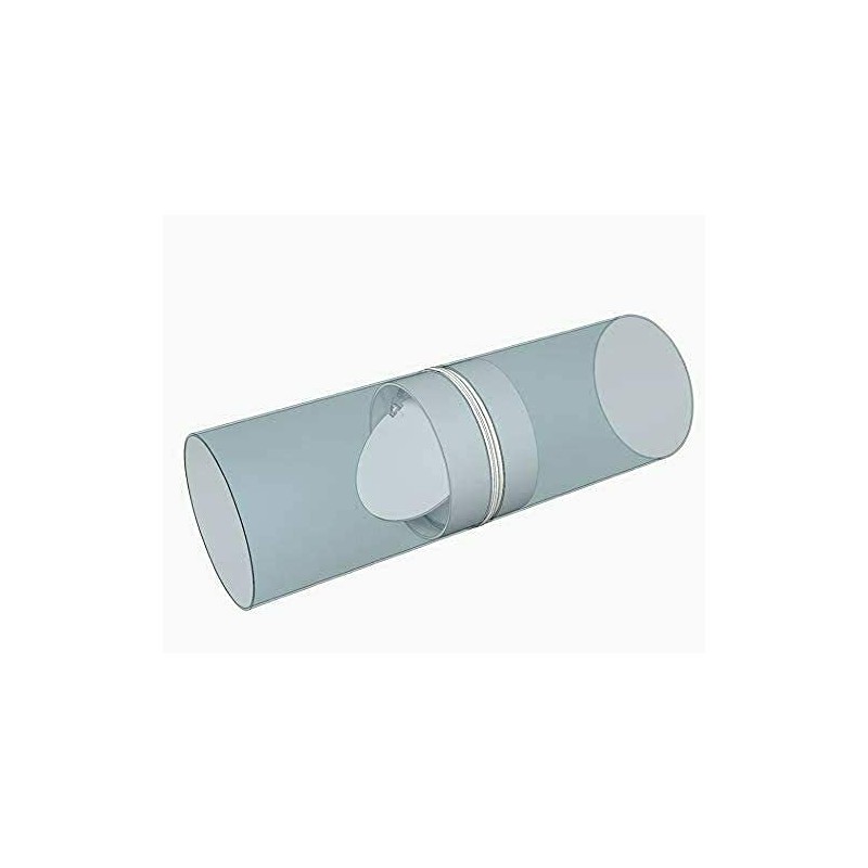 NESVENT Connector with Backdraught Shutter 100mm - 4 inch Non-Return