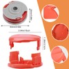 4 PCS Replacement Spool and Line,Strimmer Spool,Grass Trimmer Spool,Replacement Trimmer