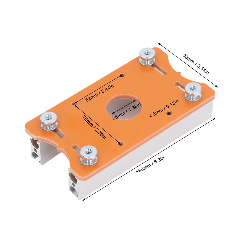 Wood Router Table Insert Plate High Accuracy Router Slotting Positioning