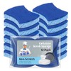 MR.SIGA Esponja Exfoliante de celulosa antiarañazos para Cocina, Doble Cara,