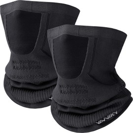 YANIKY Winter Neck Warmer Gaiter Ski Face Mask, Breathable Fleece Balaclava Windproof Cold Weather Scarf