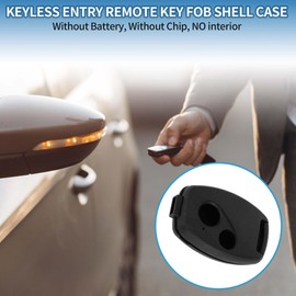 A ABSOPRO 2 Buttons Key Shell Case Keyless Entry Remote Key Fob Replacement Case for Honda Civic 2006-2013