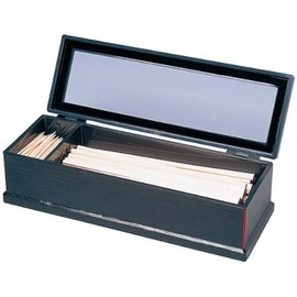 福井クラフト(Fukui Craft) ABS 元禄 箸箱 黒淵朱(楊枝入付)7-393-1