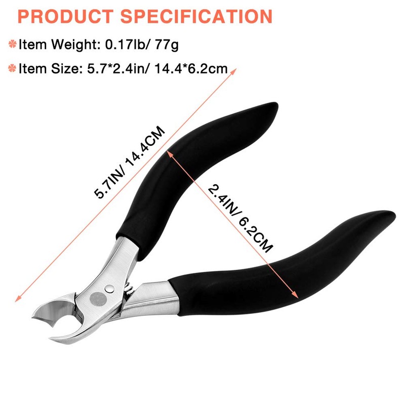 BEZOX Toe Nail Clippers for Thick or Ingrown Nails -
