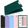 Meiikun Clipboard with Storage, Plastic Clipboards with Clear Panel for