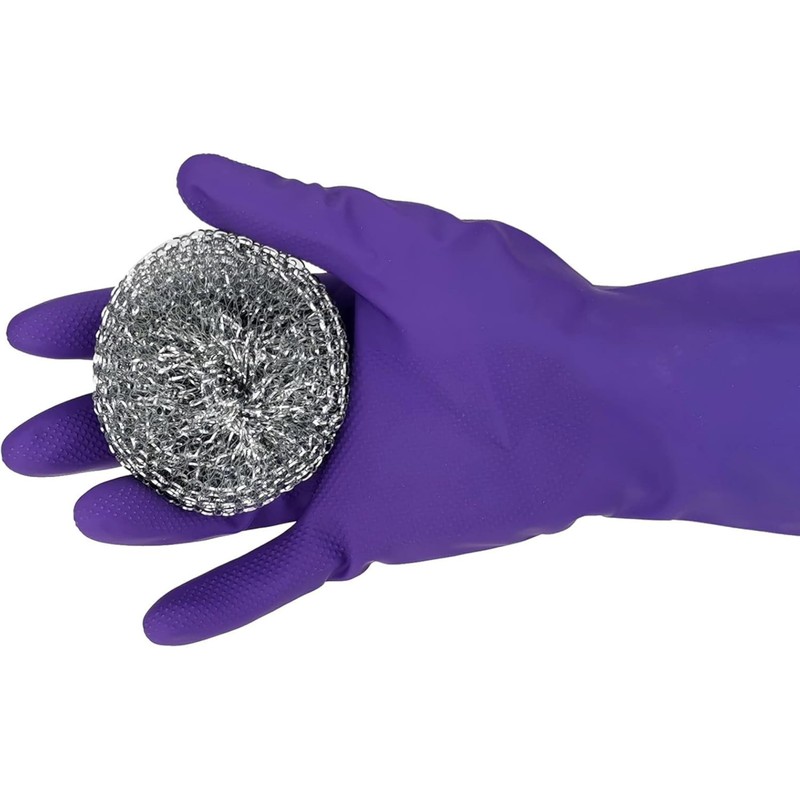 PARENCE – Set di 2 spugne in acciaio inox –